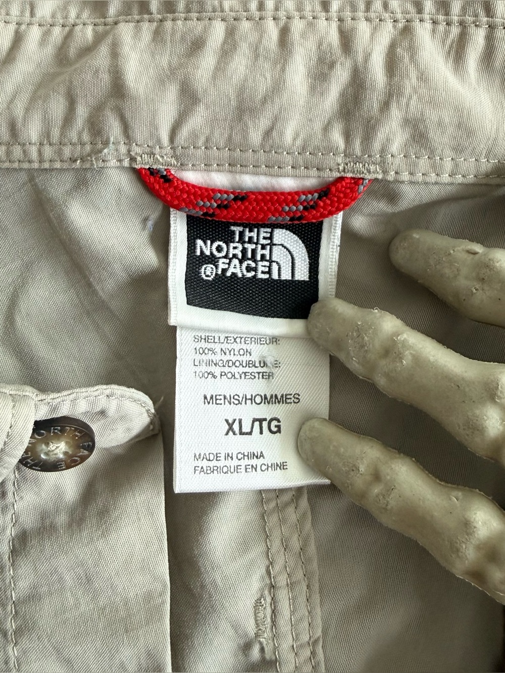 Vintage 90s 2000s Cropped The North Face Nylon Button Down Shirt ~ Size XL - Picture 9 of 9